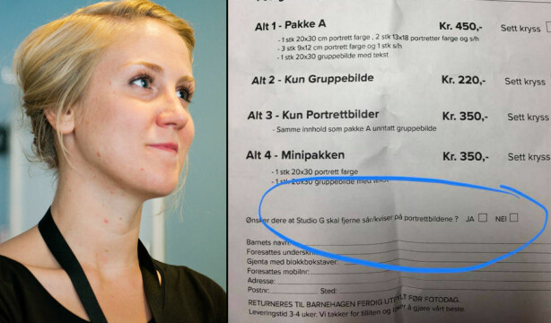 Tilbød å fjerne sår og kviser på barnehagebilder - nå har fotografen fått sparken